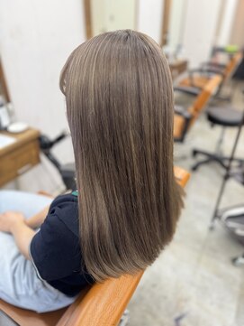 アジールヘア 北千住駅西口店(agir hair) ミルクティーベージュカラーイルミナカラー北千住