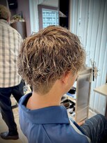 イースト(YEAST)&nbsp;メンズヘアパーマ×ベージュ プードルパーマ