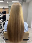 ホワイトブロンドケアブリーチワイドバング美髪所沢韓国