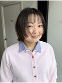ショートボブハイライトレイヤーカットヘアセット髪質改善天文館