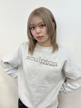 ユーフォリア 渋谷グランデ(Euphoria SHIBUYA GRANDE) ブロンドベージュ/ハッシュカット/レイヤーカット/ブリーチ