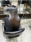 髪質改善 スーパーロング ワンレングス レイヤー 韓国風巻き