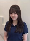 シルクベージュ/レイヤーカット/顔周り