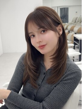 アマトウキョウスマートサロン(AMA TOKYO×Smart Salon) くびれレイヤー/顔まわりカット/レイヤーカット/小顔ヘア