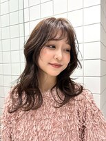 ソト 銀座(soto.)&nbsp;ミディアムヘア/暗めカラー/レイヤーカット/ウェーブヘア/銀座