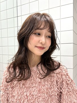 ソト 銀座(soto.) ミディアムヘア/暗めカラー/レイヤーカット/ウェーブヘア/銀座