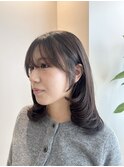 韓国風レイヤースタイル/前髪カット/20代/30代