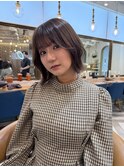 暗めカラー/ボブ顔周り/前髪/レイヤー/髪質改善/縮毛矯正/北千住