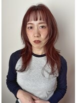 クリーク ボイス ヘアー 東原店(CLIQUE voice hair)&nbsp;ハッシュカット ＋ ワインレッド