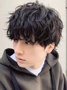 レタッチ バイ フィフス 銀座(RETOUCH by fifth) 銀座緩め波巻きスパイラルパーマシャドウパーマルーズパーマ新橋