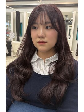 プランタン フォー ヘアー(printemps FOR HAIR) __ピンクラベンダー__フォワード巻き__韓国ヘア__