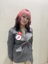 バディヘア イクス(BUDDY HAIR exx) レイヤーカット/ハイトーンカラー/ルーツカラー