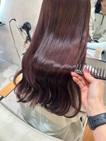 エヌ 大阪梅田茶屋町(enu)&nbsp;【大阪梅田】艶々縮毛矯正×ラベンダーピンク