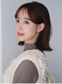 似合わせカット ダークアッシュ ミディアムレイヤーカット
