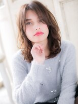 モッズヘア 福岡天神店 mod's天神/ツーウェイバングハッシュカットゆるふわミディアムb