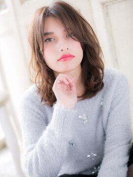 モッズヘア 福岡天神店 mod's天神/ツーウェイバングハッシュカットゆるふわミディアムb