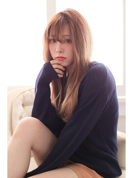 ヘアーズ ベリー 布施店(hairs BERRY) 小顔ダブルバング＿ブランジュ＿グラデーションカラー