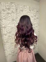 カットツー(Cut2)&nbsp;ブリーチオンカラーパープルシールエクステ