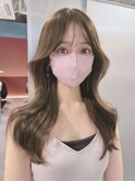 new open☆【juu./柳迫】olive greige×韓国くびれロング