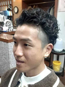 コダマ 新大塚店(KODAMA) アップバングツーブロックパーマスタイル（コンマヘア）新大塚