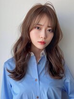 アグ ヘアー ロイグ 郡山店(Agu hair roaig) 《Agu hair》ミストバング×大人可愛いナチュラルロング