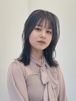 ハイブ 金沢(Hive)&nbsp;切りっぱなしボブ10代20代ニュアンスカラー外ハネハネボブ