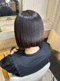 ノンヘアープラス(non hair +) ボブ酸性縮毛矯正　髪質改善/美髪矯正/縮毛矯正/尾道/東尾道》