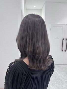 モア 岡崎(more) stylist大山   透け感グレージュ   ブリーチあり