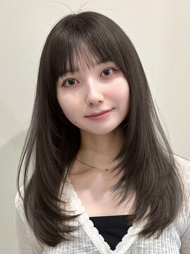 ユニコ(unico) 韓国風/レイヤー/小顔/前髪カット/髪質改善/グレージュ/透明感