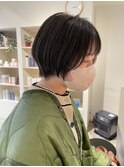【CROP】ショートヘア×暗髪カラー×ブリーチなし