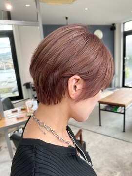 ストゥー(StueW.) 【ビフォーアフターあり】マッシュショート/ピンクブラウン