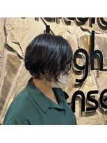 ナチュラルハイセンス 本店(natural high sense) くしゅっとパーマ×黒髪ボブ◇町屋/似合わせカット