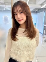 エジョン 幡ヶ谷店(Aejon) レイヤーロング/ヘルシースタイル/韓国ヘア/ベビーピンク/新宿