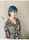 エメラルドグリーンボブ