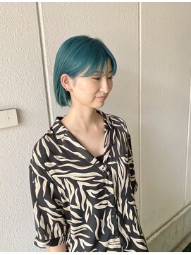 ザ ライト(THE RHYET) エメラルドグリーンボブ