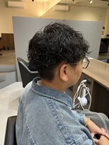 ワークスヘアー(WORKS HAIR)&nbsp;波巻きパーマ　メンズパーマ