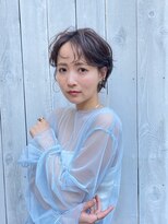 ロウ ジャム 横浜(ROW/JAM)&nbsp;ロングくびれヘア_カーキグレージュマッシュショート