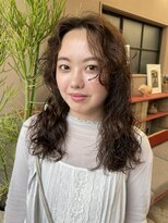 フェンヘアーアイス 中目黒(Fen.hair ici)&nbsp;ゆるふわ大人可愛い♪20代30代ロングパーマブラウンカラー