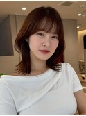 髪質改善＊潤いチェリーブラウン＊美髪【Zina南草津】