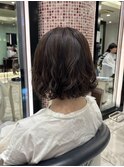 ボブパーマ/コテ巻き風パーマ/プードルパーマ/ウェーブヘア