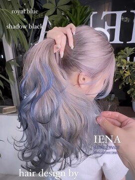 イエナ 渋谷(IENA) デザインカラーケアブリーチダブルカラー水色カラーペールブルー