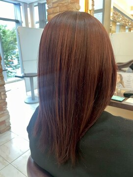 髪質改善/顔周りレイヤーカット/グレージュ[千葉/千葉駅]