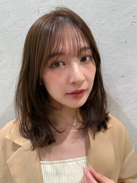 ロンドプランタン 恵比寿(Lond Printemps) オリーブグレー/レイヤーカット/クラゲヘア/顔周り/横浜