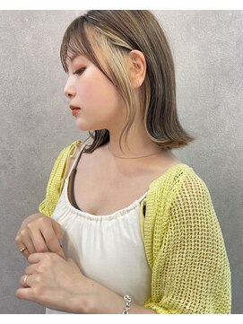 ロンドルピナス 小倉(Lond Lupinus) ミディアムレイヤーカット/似合わせカット/大人ガーリー/20代