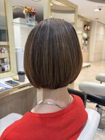 アッシュ 仙川店(Ash) 40代50代60代ひし形小顔ボブ絶壁解消白髪ぼかしハイライト