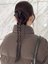 アイウィル(Ai WilL) ヘアセット カチモリ ロープ編み タイトアレンジ お団子