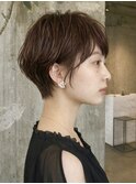 柔らかいマッシュショート/３０代４０代５０代/表参道