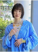 切りっぱなし/ハッシュカット/オリーブグレージュ/FIEL東戸塚