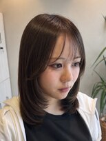 ベル 流山おおたかの森(BELLE)&nbsp;赤み消しオリーブ×小顔ミディアムレイヤー/流山おおたかの森駅