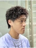 アクティブショートスパイキーショートルーズパーマ
